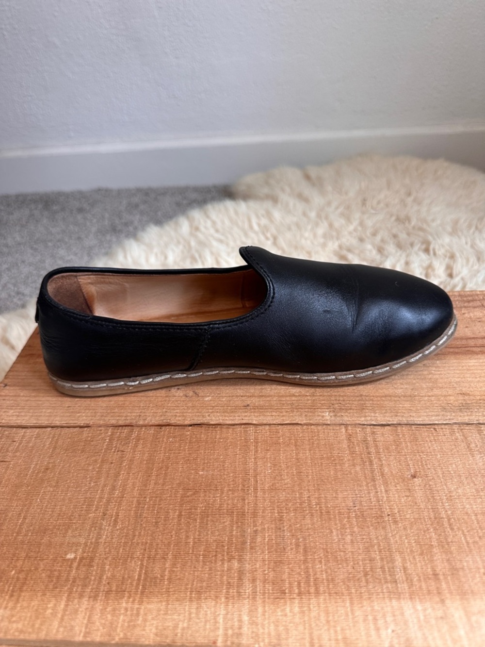 Charix Black Slip-On Leather Casual comfort Shoes 40 / 9.5 - Picture 8 of 16